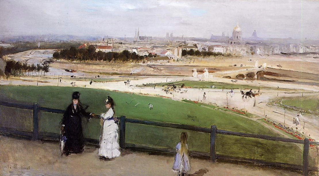 Veduta delle alture di Parigi dal Trocadero - Museum of Art Santa Barbara
